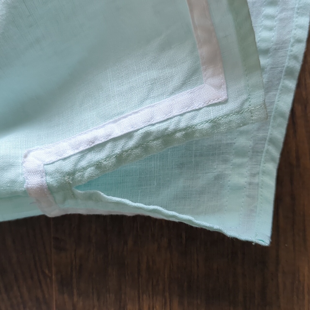 Talbots Light Ice Blue Linen Tunic - Picture 6 of 17